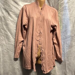 Cable & Gauge Pink Cardigan